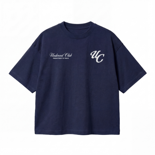 Camiseta Azul Navy Undercut Club Esencial