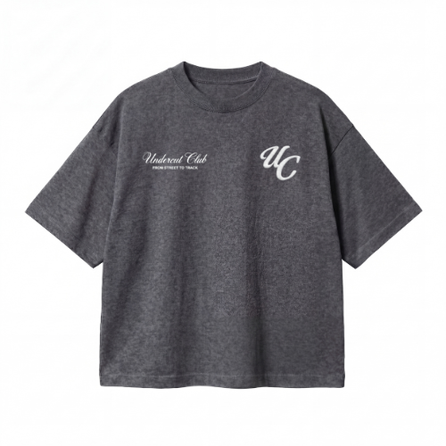 Camiseta brezo gris oscuro Undercut Club Esencial