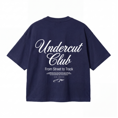 Camiseta Azul Navy Undercut Club Esencial