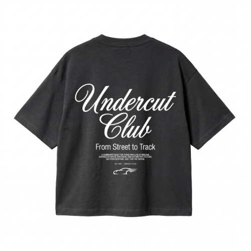 Camiseta Negra Undercut Club Esencial