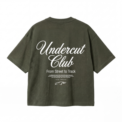 Camiseta Verde Militar Undercut Club Esencial