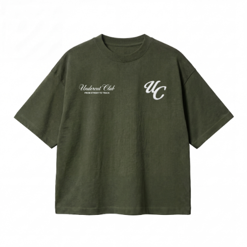 Camiseta Verde Militar Undercut Club Esencial
