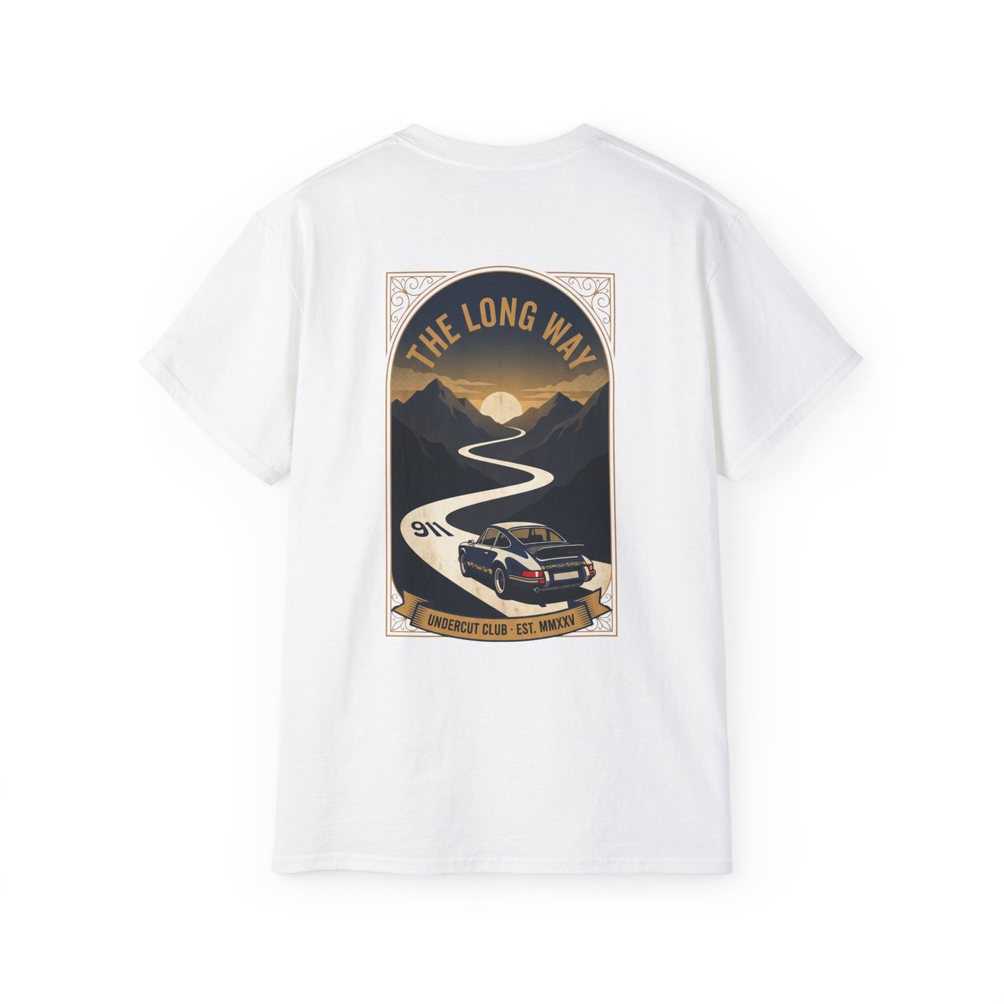 Camiseta Porsche 911 Vintage "The Long Way" — Vol. 00 Manifiesto