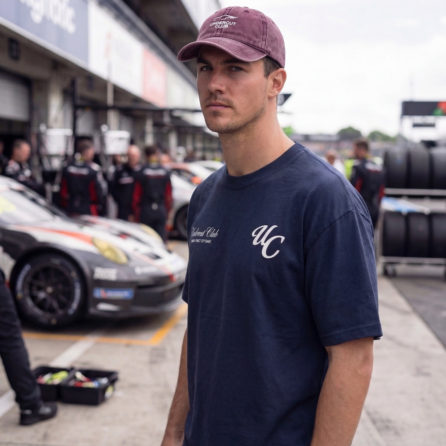 Gorra Burdeos vintage Pit Lane UC