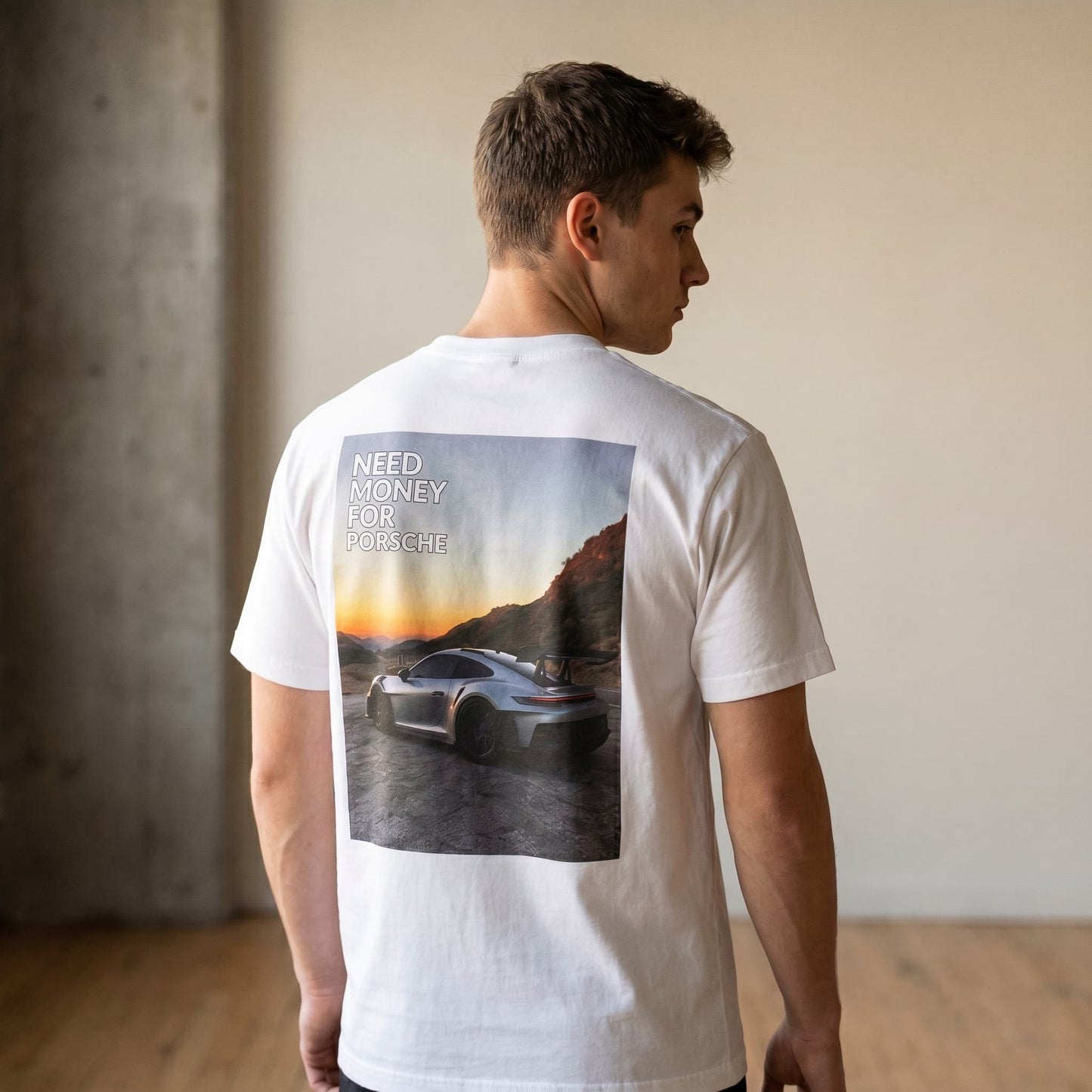 Porsche Atardecer Camiseta