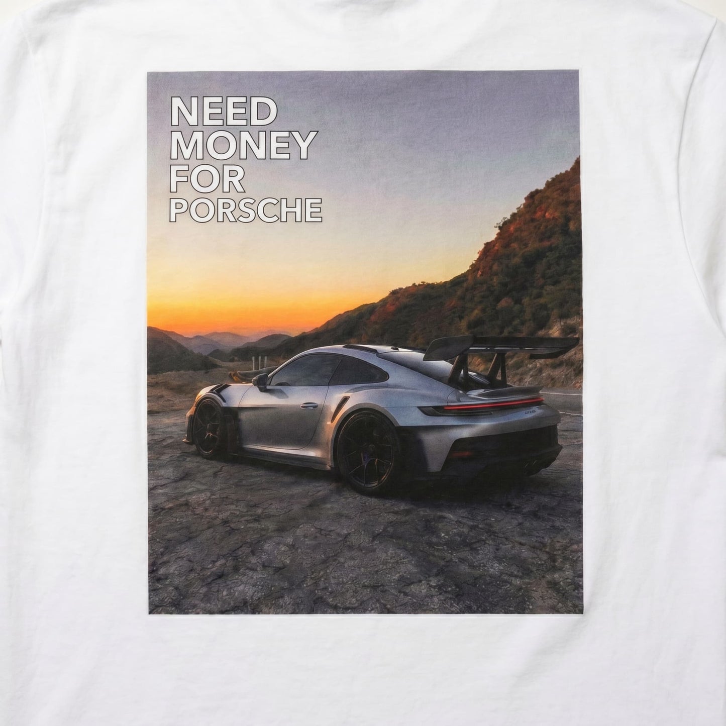 Porsche Atardecer Camiseta