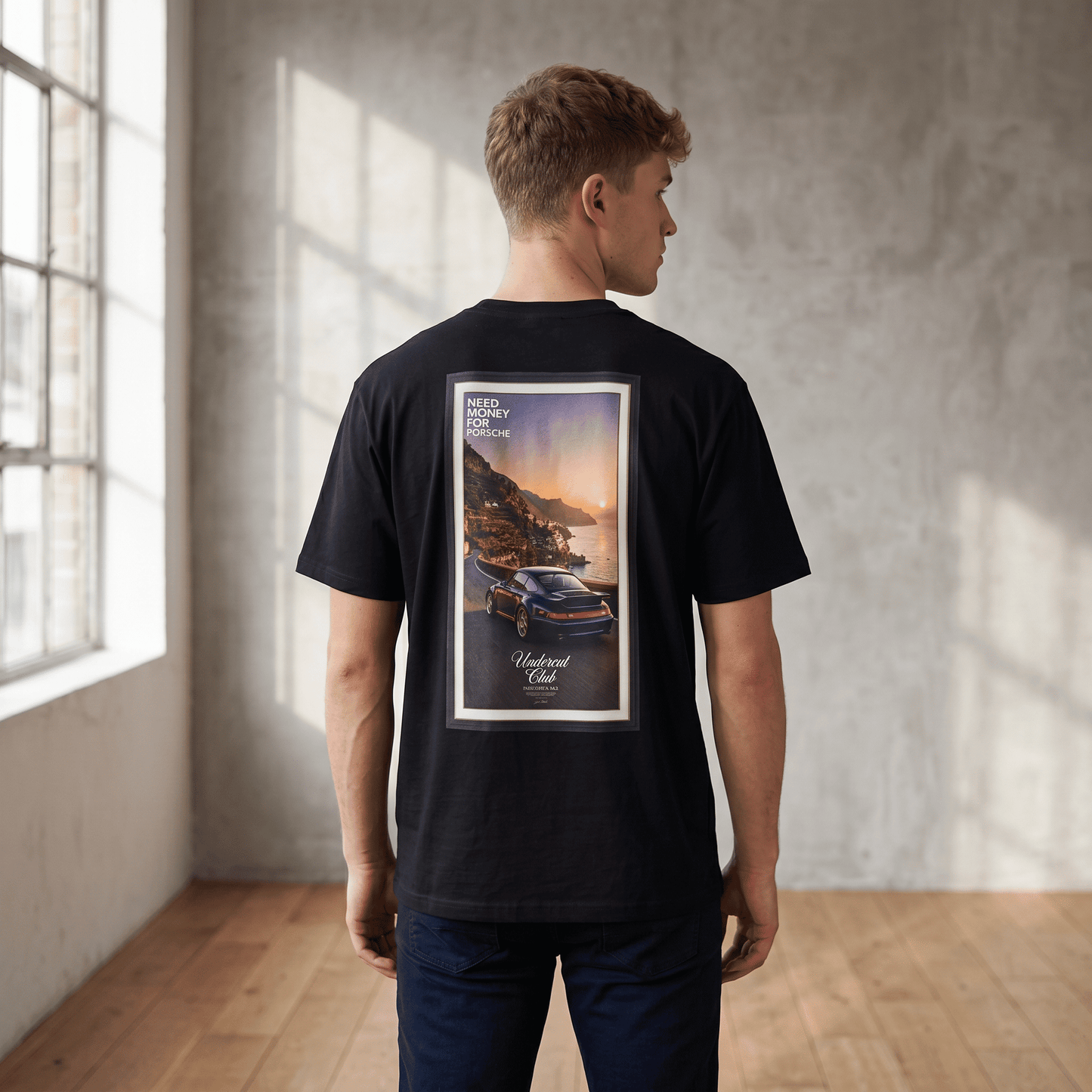 Camiseta Porsche 911 "Atardecer en Amalfi" — The Long Way Vol. 02