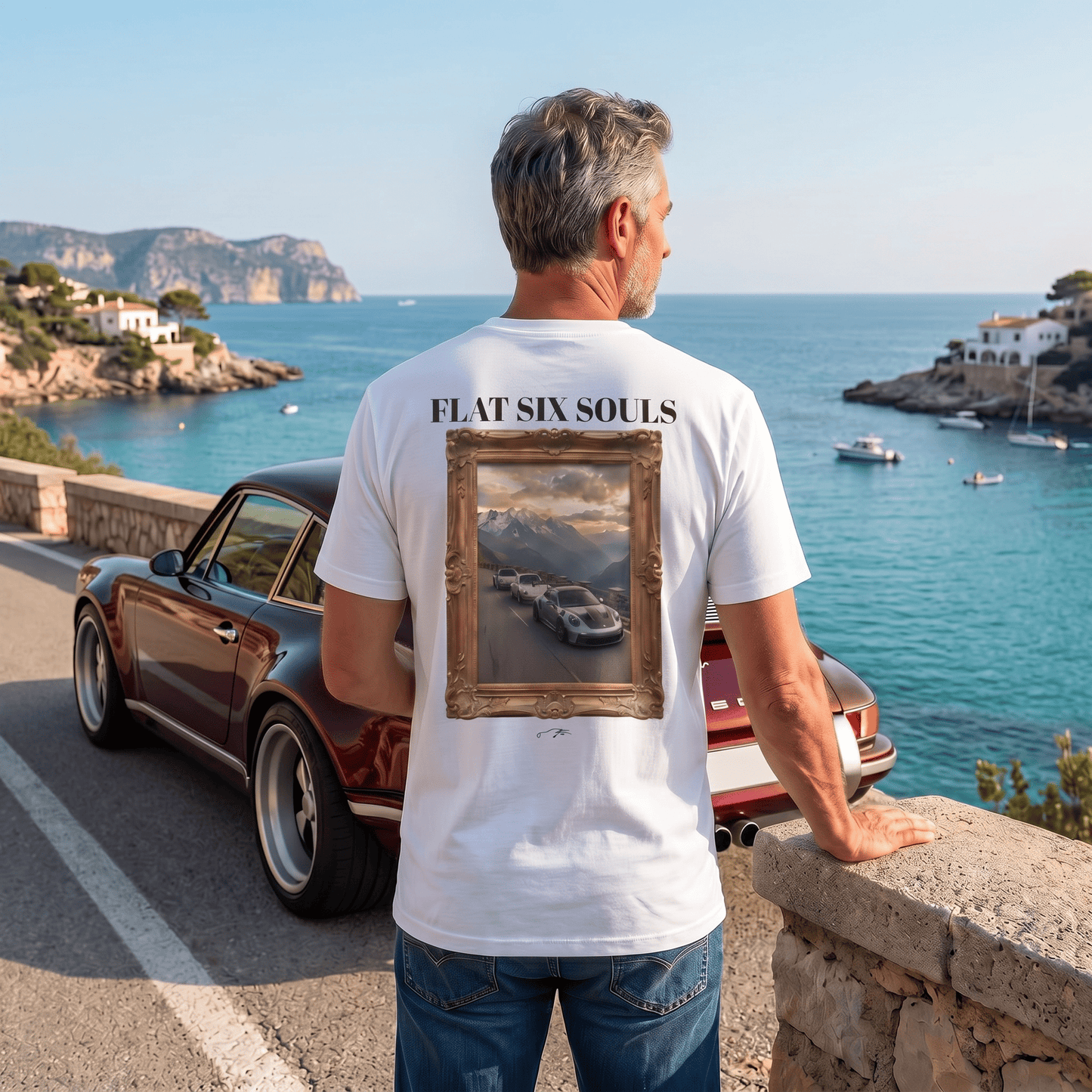 Camiseta Porsche 911 "Flat Six Souls" — Alpine Edition | Vol. 01