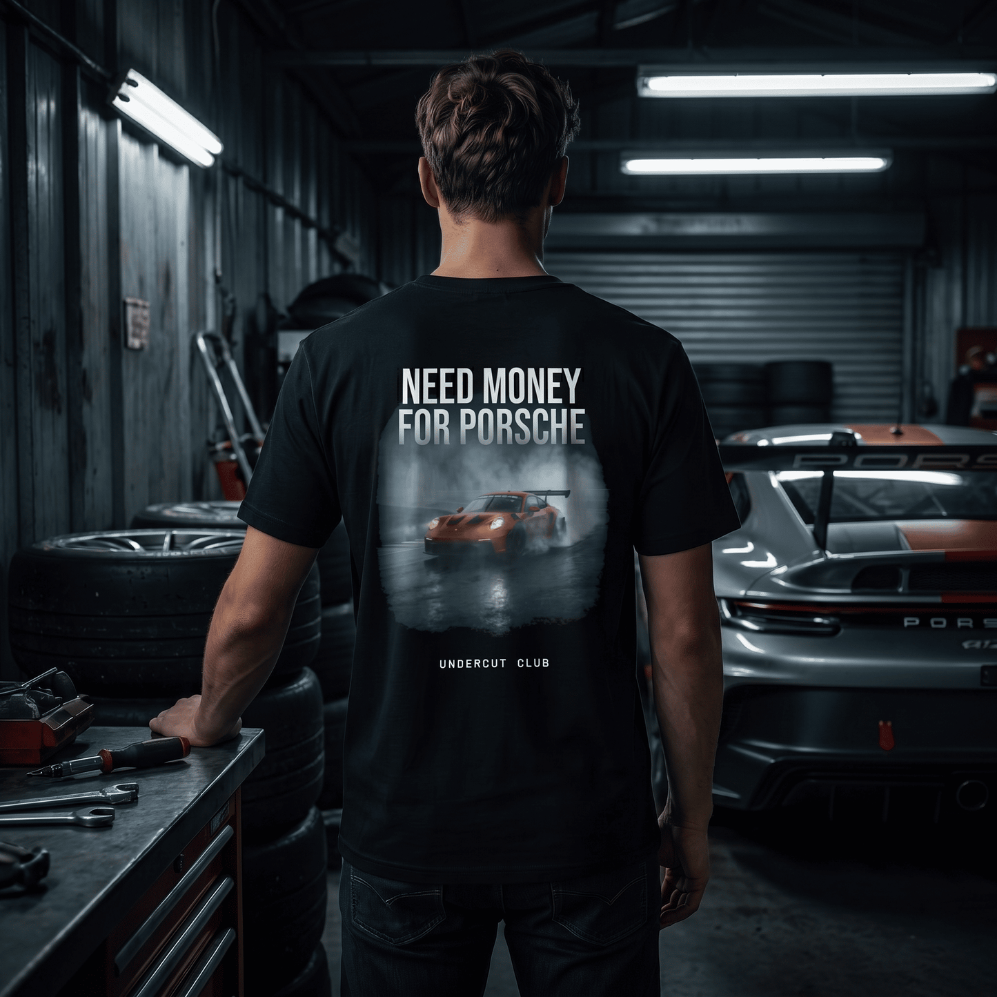 Camiseta Porsche 911 GT3 Cup "Need Money For Porsche" — Track Edition - Vol. 07